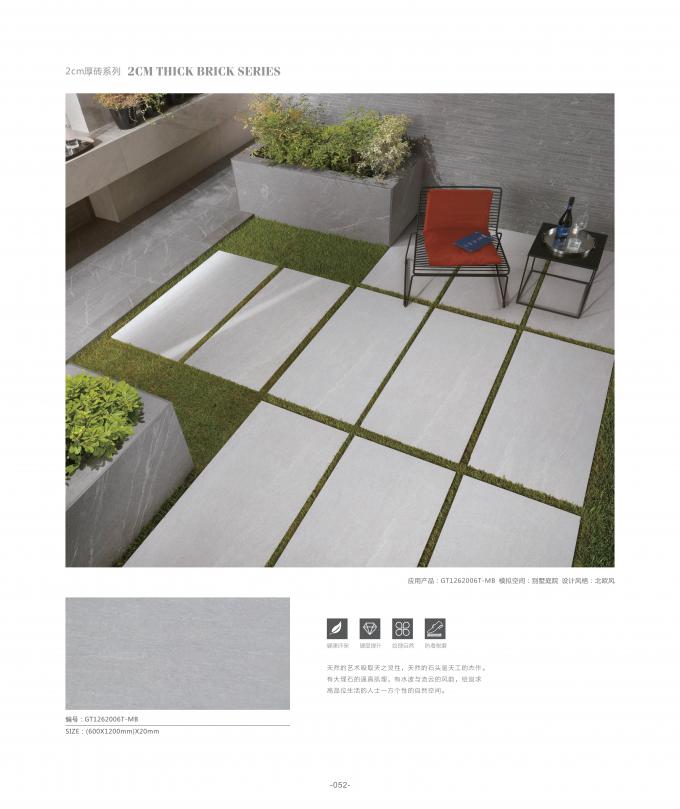 600x1200mm Ceramic Kitchen Floor Tile Non Slip Modular