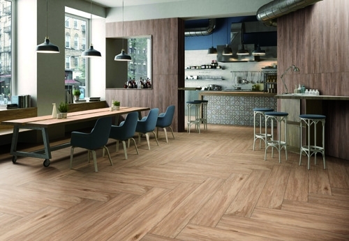 11mm Wood Pattern Look Rustic Porcelain Tile Ceramic Flooring Tiles For Living Room