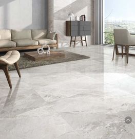 Modern Marble Look Porcelain Tile Tiles 12mm Thickness Light Grey Color