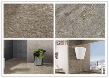 Non Slip Sandstone Porcelain Tiles / Matte Finish Rustic Floor 60x60 Porcelain Tiles