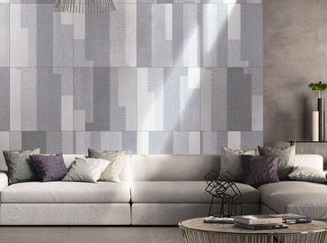 Inkjet Glaze Carpet Ceramic Tile 600x600 Mm Wear Resisting Light Grey Color