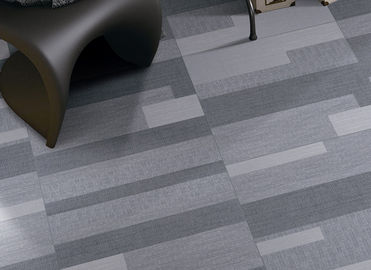 Dark Grey Office Carpet Tiles Texture Scratch Proof Random Design 600x600mm