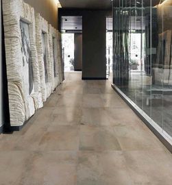 Indoor Glazed Ceramic Tile / Patterned Cement Floor Tile Long Life Span