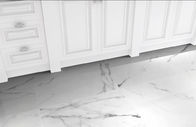 Artificial Marble Effect Kitchen Floor Tiles 24"X 24" Luxury Carrara White Color