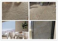 Imitated Look Polished Travertine Floor Tile / Sandstone Porcelain Tiles