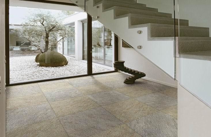 Non Slip Indoor 24x24 Porcelain Tile / Large Ceramic Floor Tiles Convex