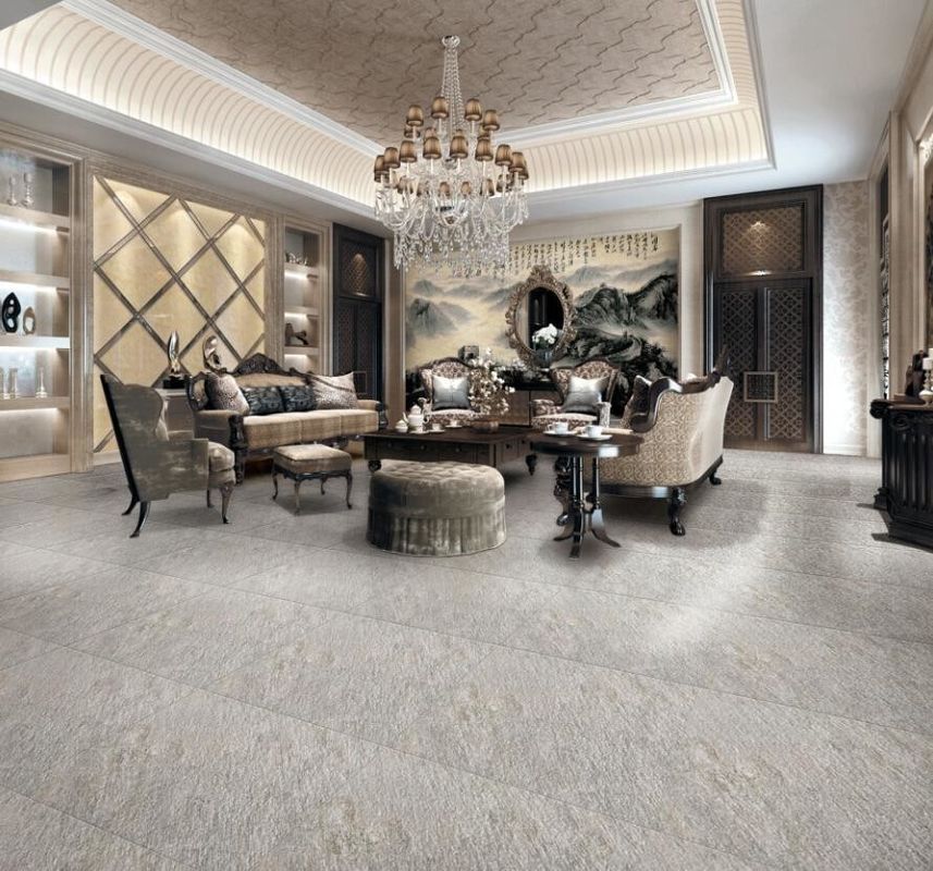 Rustic Stone Look Porcelain Tile / Stone Look Porcelain Floor Tile 600*600mm
