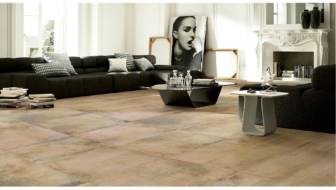 Non Slip Cement Look Porcelain Tile 600*600mm Absorption Rate Less Than 0.05%