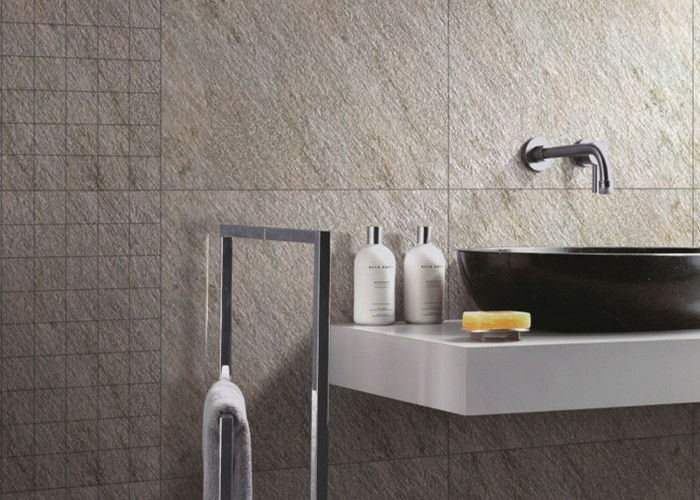 Wear Resistant Porcelain Bathroom Tile / Green Building Bathroom Ceramic Tile