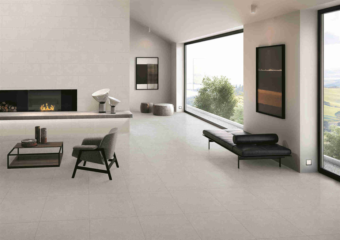 Anti Slip Floor Tiles Light Grey Color Full Body 24 X 24 X 0.4 Inches